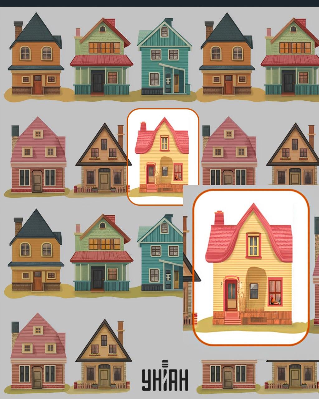 Ένας κόκορας βρισκόταν στο παράθυρο ενός από τα σπίτια / Κολάζ Moje